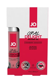 Гель для оральных ласк с десенсибилизацией Oral Delight Strawberry Sensation, 30 мл JO40481