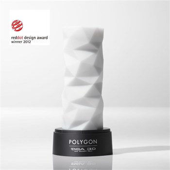 Белый 3D мастурбатор POLYGON TNH004