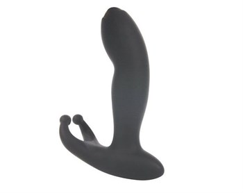 Чёрный массажёр простаты с вибрацией Activator Of Male Power, 14х3 см SEM55054