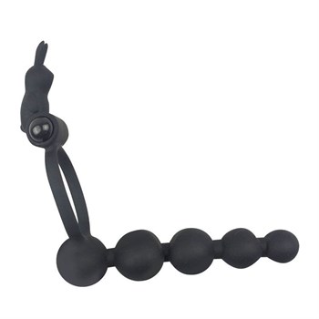 Эрекционное кольцо с анальным стимулятором Cockring and Anal Pleasure SEM55059