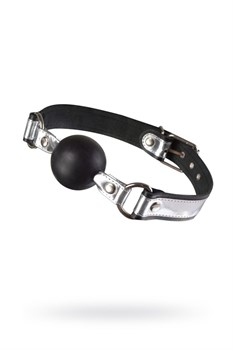 Кляп кожаный Sitabella серебристый 3005-16