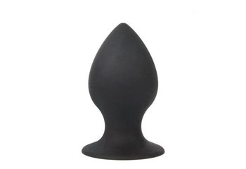 Чёрная анальная пробка Sex Expert, 7х4,2 см SEM-55037