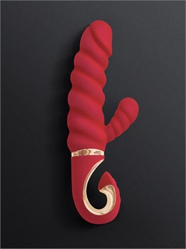 Gvibe Gcandy Mini - Витой вибратор с клиторальным стимулятором, 19х3.5 см FT10578