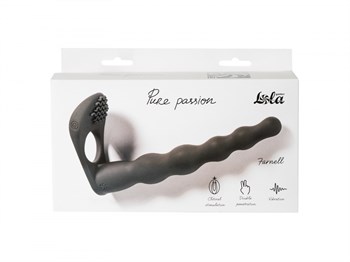 Вибронасадка для Двойного Проникновения Pure Passion Farnell Black 1203-01lola-1
