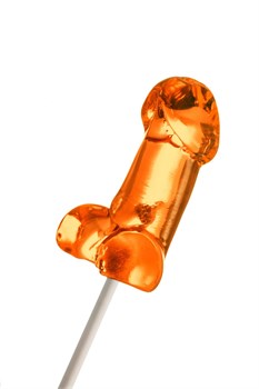 Леденец Sosuчki, «Пенис Amaretto», мини, оранжевый 12130-03