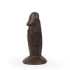 Анальный темнокожий фаллоимитатор на присоске Erowoman, 10 см - фото 146239