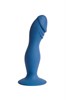 Синий анальный стимулятор Hercules, 16х3,5 см - фото 146871