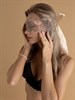 Нежная кружевная маска на атласных завязках - фото 148219