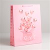 Пакет ламинированный вертикальный «LOVE», L 31 × 40 × 11,5 см - фото 152762