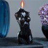 Фигурная свеча "Торс женский хрусталь" черная, 10см - фото 152883
