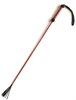 Стек с плетёной ручкой, наконечник «кисточка - 10 см», лакированный, красный - фото 153848