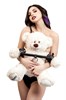 Бондажный набор Pecado BDSM, «Медведь белый», распорка, наручники, натуральная кожа, черный - фото 154771