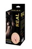 Реалистичный односторонний мастурбатор Real Women Dual Layer с двойной структурой 15,5х8,2 см - фото 159863