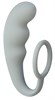 Серое эрекционное кольцо с анальным стимулятором Mountain Range Anal Plug 421802Lola - фото 165658