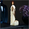 Фигурная свеча "Фаворит" молочная с поталью 12,5см 7369182 - фото 167630