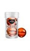 Съедобный лубрикант AROMATIC HOT BALL в виде двух шариков (Шоколад) HC588 - фото 168097