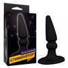 Анальный стимулятор черного цвета, 10х3 см 65001BXDD - фото 169205