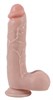 Реалистичный фаллоимитатор REAL с мошонкой на присоске, PVC, 17x4,5 см. RP10012 - фото 169436
