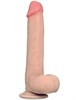 Фаллоимитатор на присоске Sliding Skin Dual Layer Dong, телесный, 40х210 мм LV317003 - фото 173438