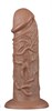 Коричневый фаллоимитатор Cubby dildo - 26,6 см LV111011 - фото 176178