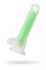 Зеленый фаллоимитатор светящийся в темноте Clark Glow, 22 см 872001 - фото 176906