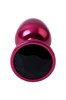 Бордовый анальный страз с кристаллом, 7,2х2,8 см 10T-00014841