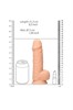 Дилдо с мошонкой Silicone Dildo With Balls, 21 см REA076FLE
