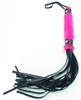 Плеть из лака с розовым мехом BDSM LIGHT 740004ars - фото 181596