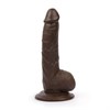 Тёмный фаллоимитатор с мошонкой Erowoman, 20 см ER-30056-1 - фото 182780