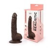Тёмный фаллоимитатор с мошонкой Erowoman, 20 см ER-30056-1 - фото 182783 Тёмный фаллоимитатор с мошонкой Erowoman, 20 см ER-30056-1 - фото 182783