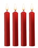Набор из 4 красных восковых свечей Teasing Wax Candles OU488RED - фото 182983