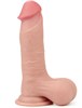 Фаллоимитатор на присоске Sliding Skin Dual Layer Dong, телесный, 45х220 мм LV317006 - фото 184899