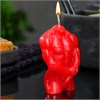 Фигурная свеча "Мужской торс №2" красная, 9см 7104418 - фото 185128