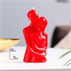 Свеча фигурная "Влюбленные", 12 см, красная 7322784 - фото 185164