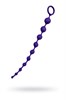 Фиолетовая силиконовая анальная цепочка Grape - 35 см. 356005 - фото 185423