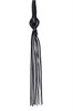 Кнут плетеный Pecado BDSM, натуральная кожа, черный, 85 см 05172