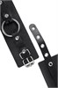 Оковы Pecado BDSM, из толстой кожи с люверсами, натуральная кожа, чёрные 02201