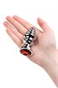 Анальная втулка Metal by TOYFA, металл, серебряная, с красным кристаллом, 8 см, Ø 3,5 см, 95 г 717023-9 - фото 187205 Анальная втулка Metal by TOYFA, металл, серебряная, с красным кристаллом, 8 см, Ø 3,5 см, 95 г 717023-9 - фото 187205