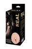 Реалистичный односторонний мастурбатор Real Women Dual Layer с двойной структурой 15,5х8,2 см RWD10046 - фото 187269