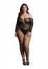 Боди Wonder Rhinestone Bodysuit со стразами - Plus size DCH004BLKOSX - фото 187906
