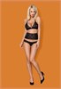 Комплект кружевной с широким поясом и трусиками 846-SEG (Obsessive) 105588