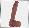 Большой фаллоимитатор из киберкожи Alessandro, 26x5,4 см DP-016 - фото 190608
