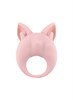 Перезаряжаемое кольцо для клиторальной стимуляции MiMi Animals Kitten Kiki Light Pink 7200-02lola - фото 191979